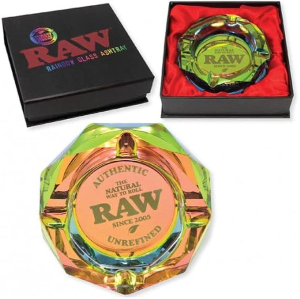 Portacenere Raw in Vetro Multicolore - Raw Rainbow Glass Ashtray