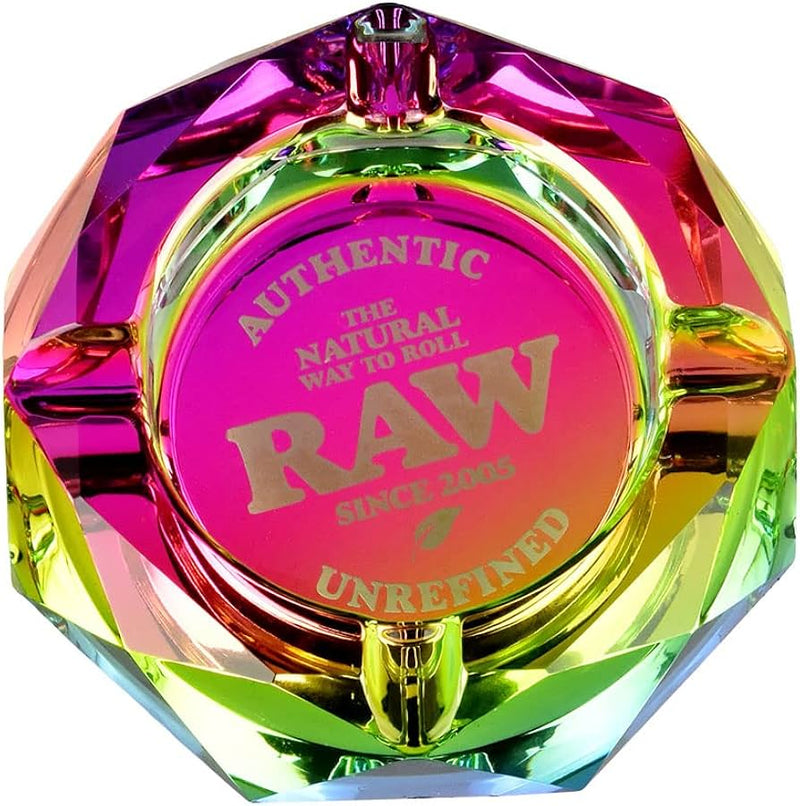 Portacenere Raw in Vetro Multicolore - Raw Rainbow Glass Ashtray