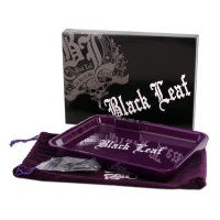 Black Leaf LED Rolling Tray