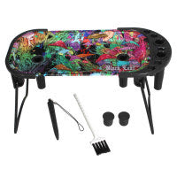 Black Leaf Rolling Console FUNGHI MAGICI