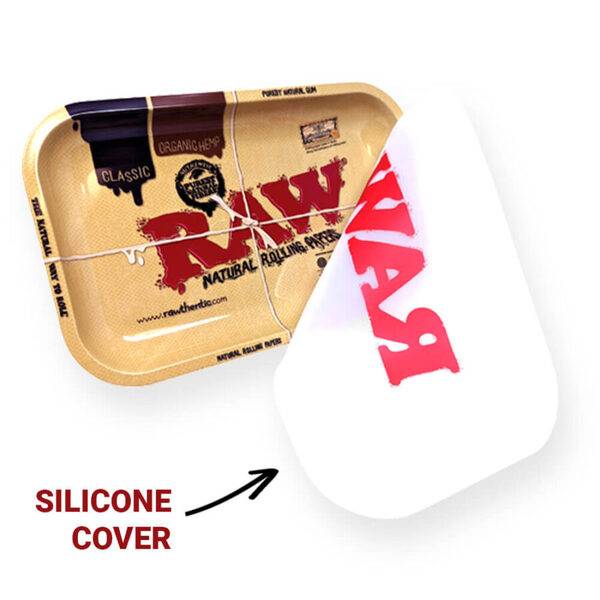 RAW Vassoio In Metallo Classic Dab per Dab Con Cover In Silicone